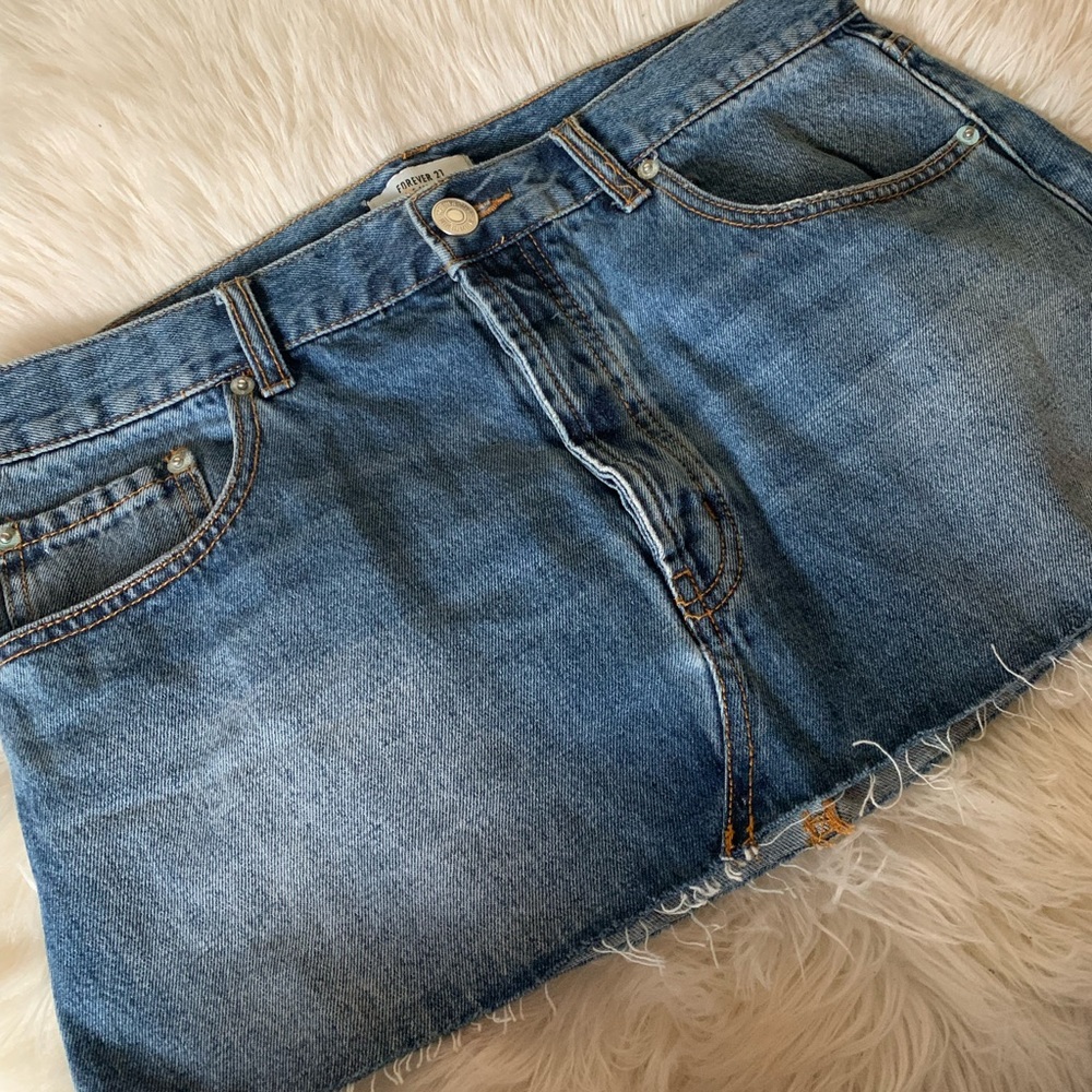 Denim Mini Skirt